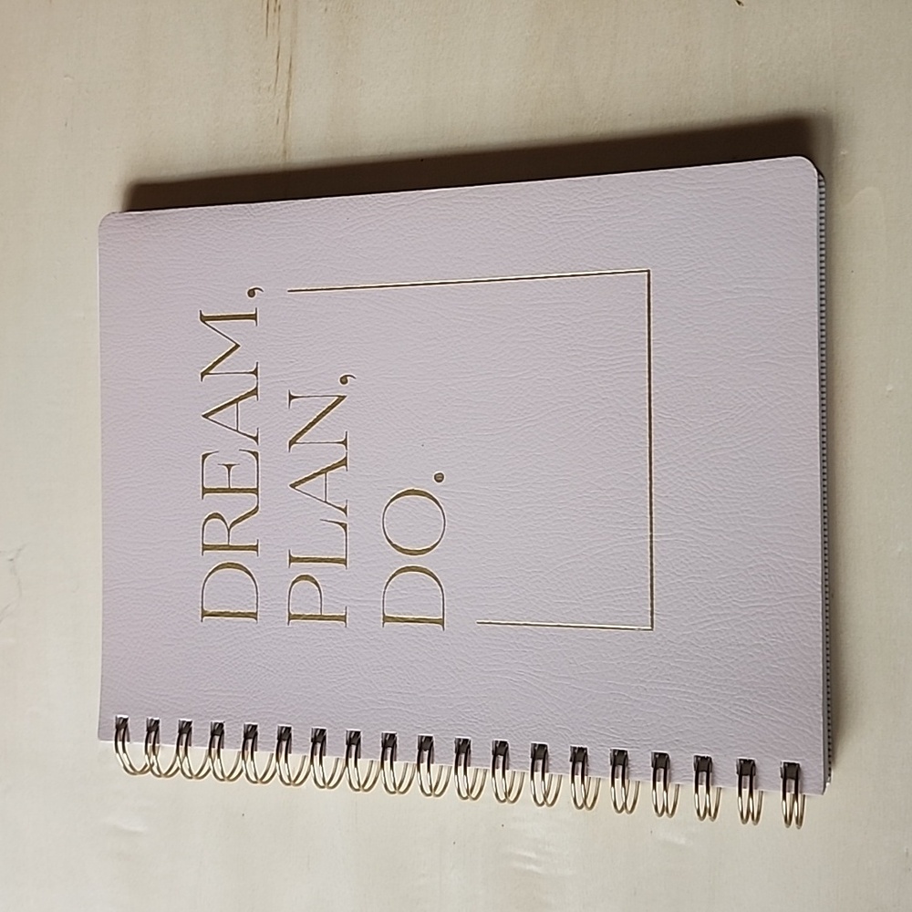 Brand New Fringe "Dream, Plan, Do." Soft Pebbles Spirl Notebook